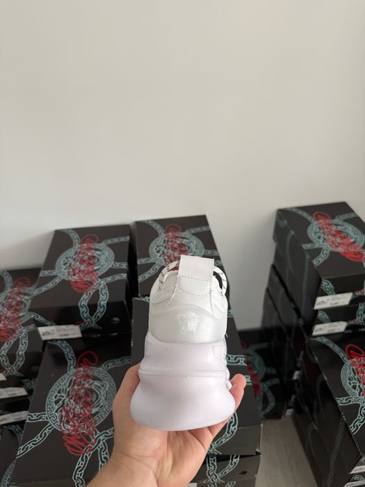 Versace Chain Reaction White Black Negru Alb