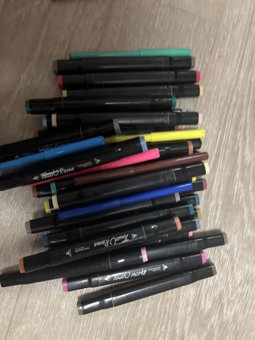 фломастеры, разные цвета