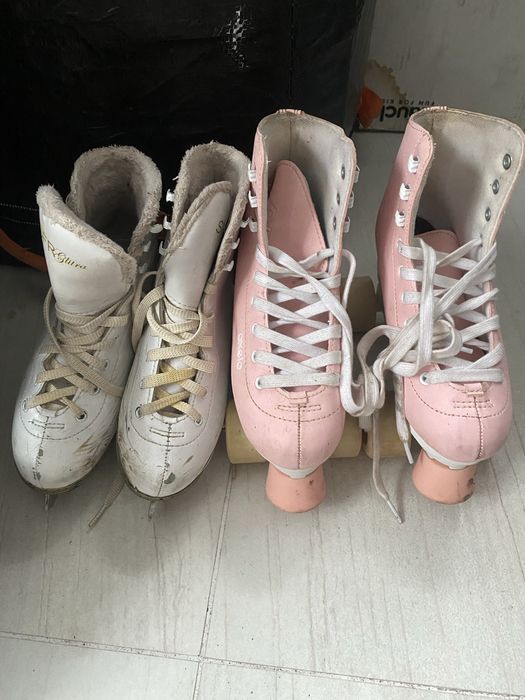 Patine de gheata  si role cu 4 roti pentru copii