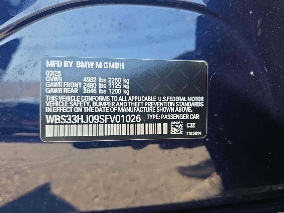 2025 BMW M3 Sedan Competition xDrive