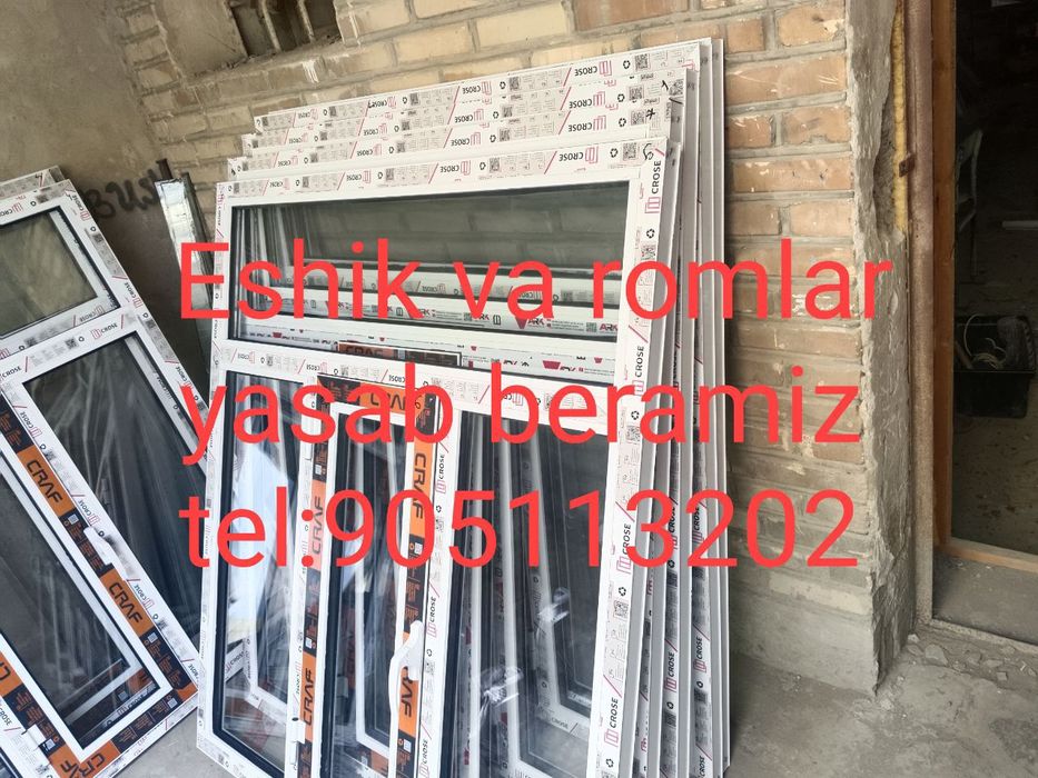 Eshik va derazalar yasab beramiz