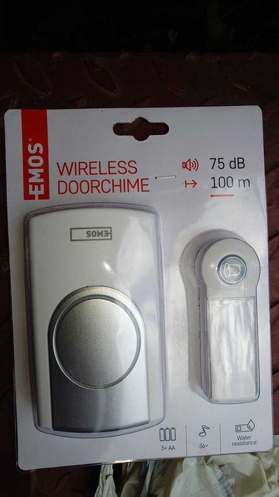 Sonerie fără fir wireless 75dB impermeabilă