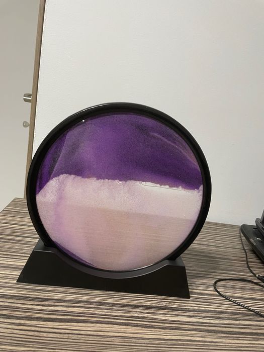 Obiect de decor aesthetic cu nisip miscator - relaxant si elegant 30cm