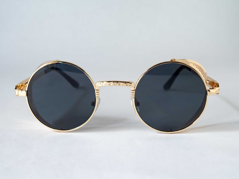 Ochelari de soare Rotunzi, vintage, retro, steampunk cyberpunk UV400