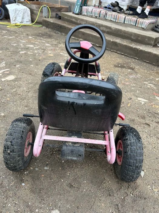 Kart copii cu roti de cauciuc