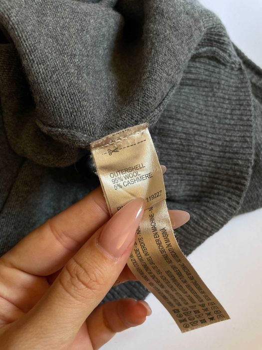 Мъжки вълнен елек Massimo Dutti в сив цвят
