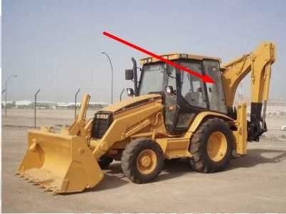Parbriz/Geam/Luneta pt Caterpillar 428C,438C