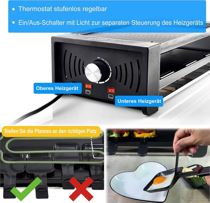 Раклет грил скара Tamarit 3in1 1500W, Гаранция