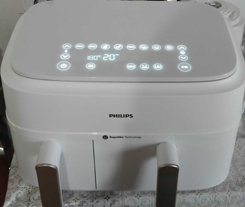 Friteuza dubla cu aer cald Philips Airfryer Seria 3000 NA353/10