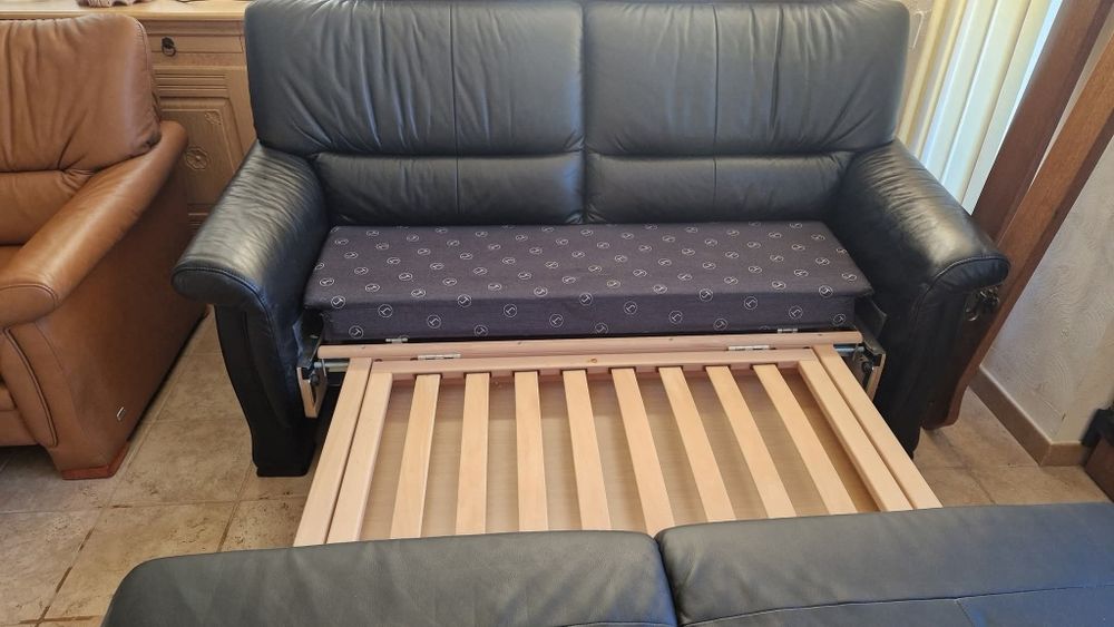 Canapea extensibilă din piele