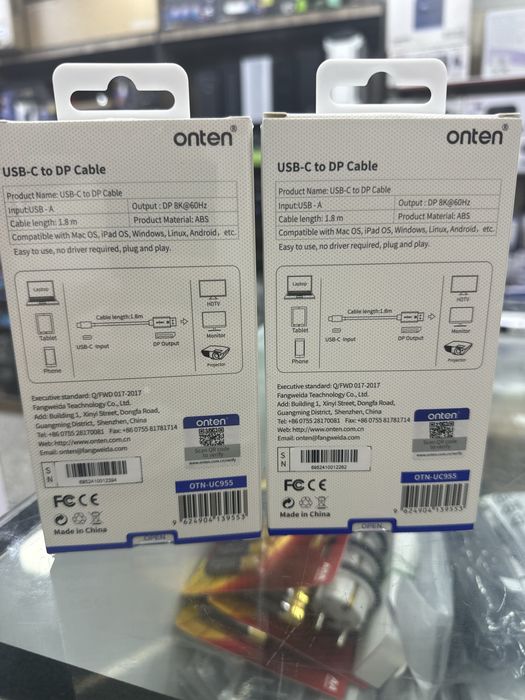 Кабель Usb type C Displayport/Typc to Displayport 1,8m 8k