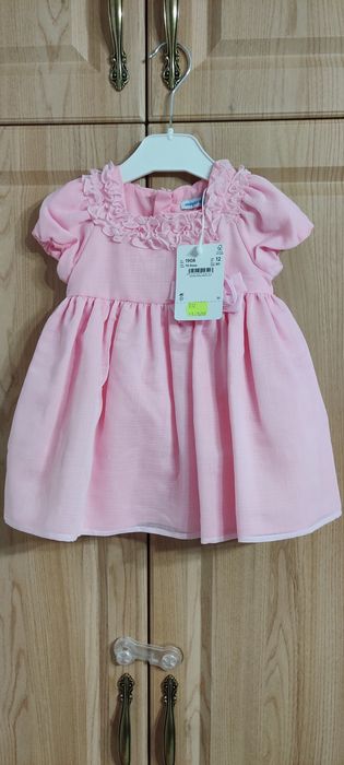 Rochie roz cu fundita