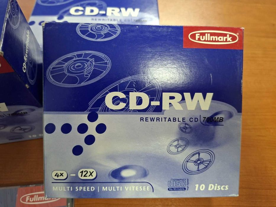 CD-RW Fullmark – презаписваеми компактдискове, 6€/кутия от 10 диска