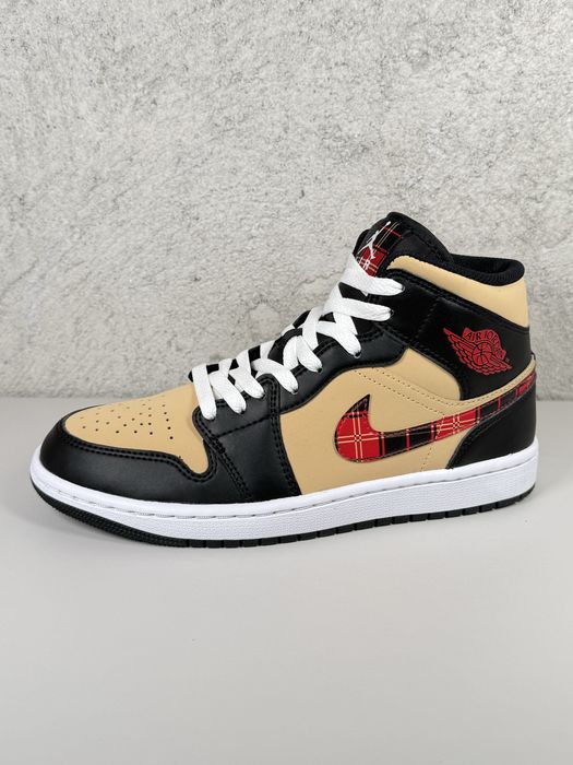 Jordan 1 Mid SE Tartan Swoosh