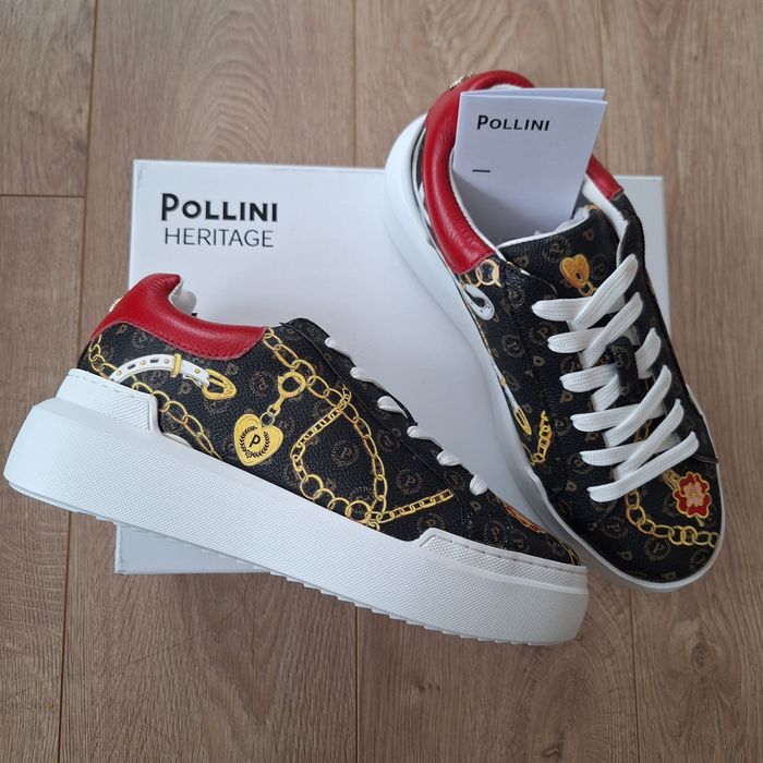 Нови! Сникърси Pollini - 38 EU, естествена кожа