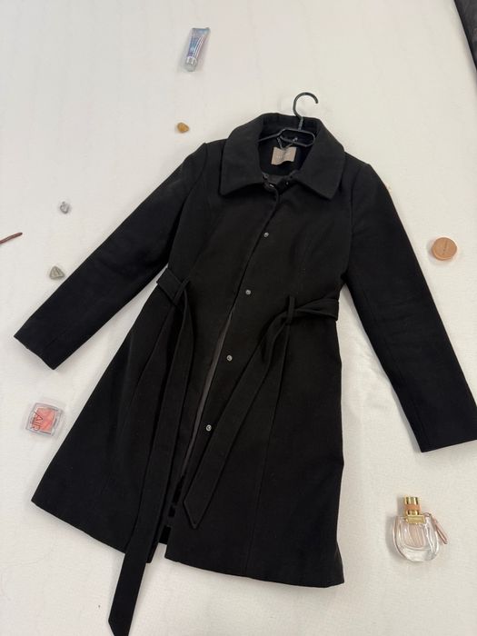 Дамско палто - черен цвят