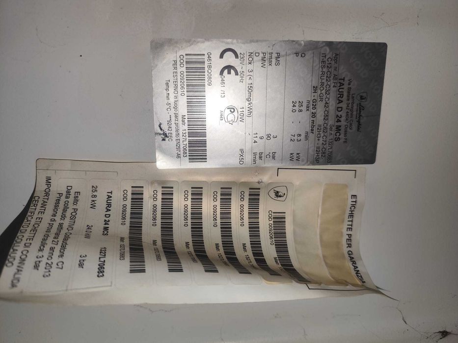 Centrala Lamborghini TAURA D 24 MCS  PENTRU PIESE