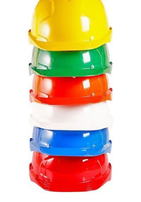 Каска защитная строительная. Жилет отражатель