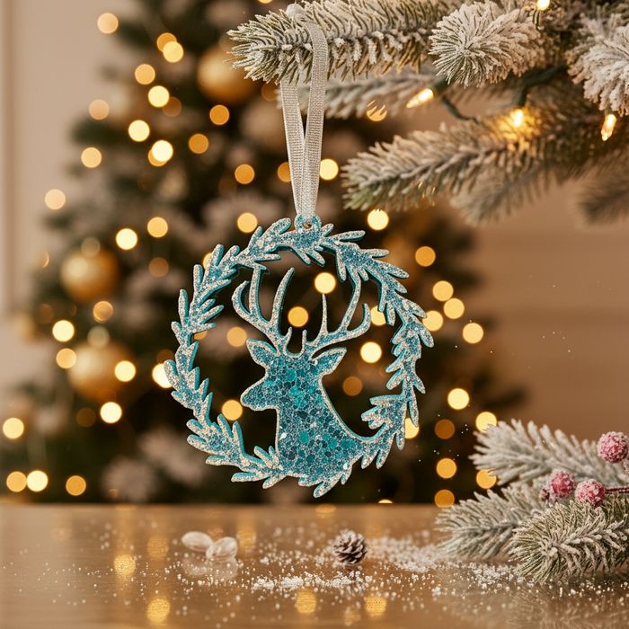 Елочная игрушка из эпоксидной смолы