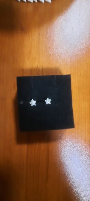 Cercei argint placat cu aur noi