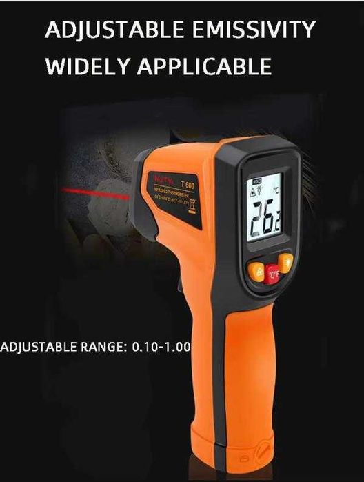 600° Кухненски Термодетектор Пирометър Термограф Термометър Хигрометър