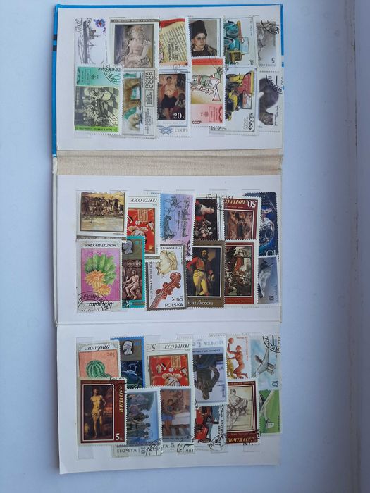 Альбом с почтовыми марками СССР, 35 шт.