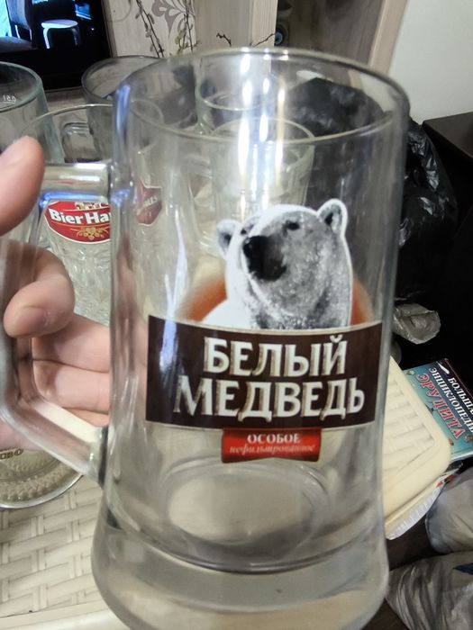 Пивные кружки стеклянные