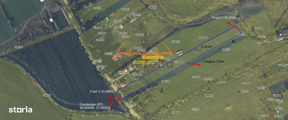 De vanzare urgent teren intravilan Cluj-Napoca 9.555m², str. Odobesti