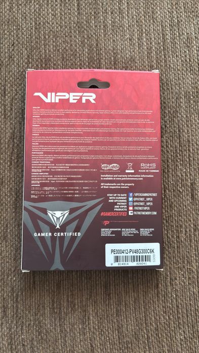 Vand memorie ram kit 2x4g Viper patriot