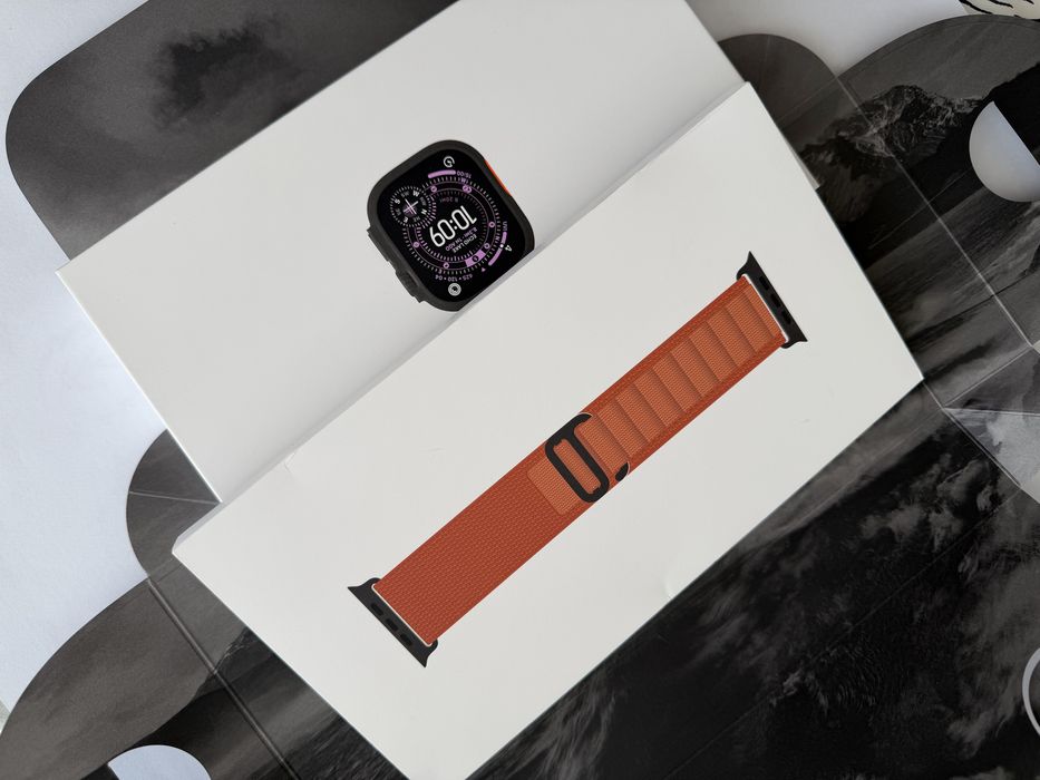 Оригинална каишка за Apple Watch Alpine Loop Зелена,синя
