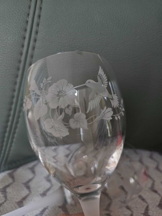 Сватбени чаши с колибри 2 бр