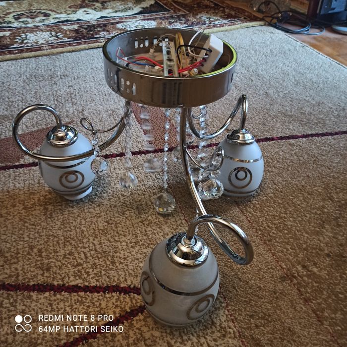 Установка продажа ремонт переделка мойка и чистка люстр