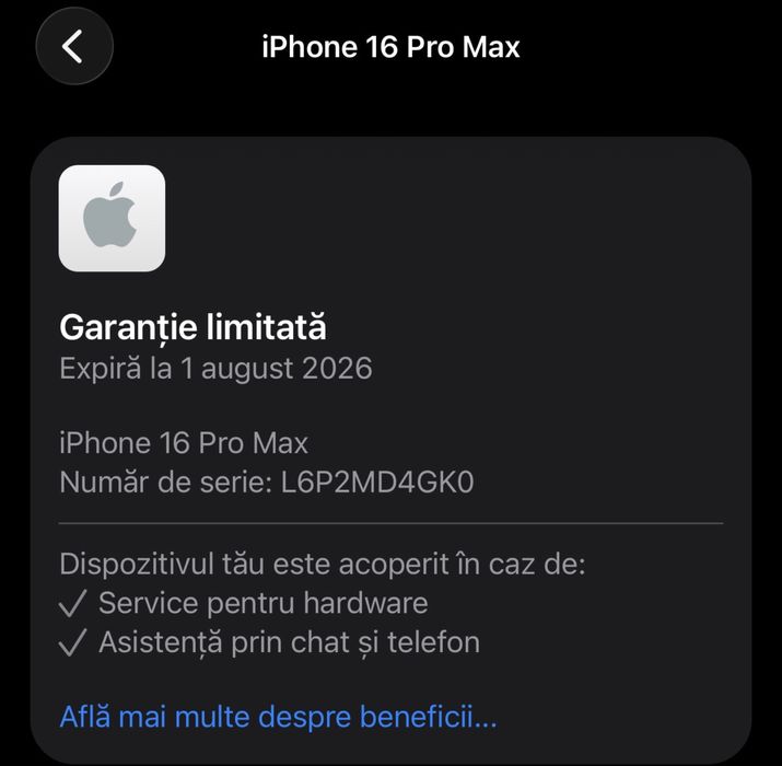 Apple iPhone 16 Pro Max 256GB Titanium Black