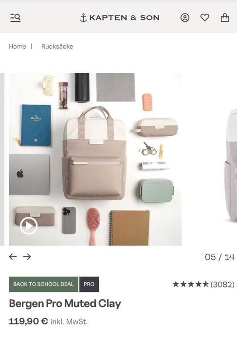 Рюкзак Kapten & Son Bergen Pro