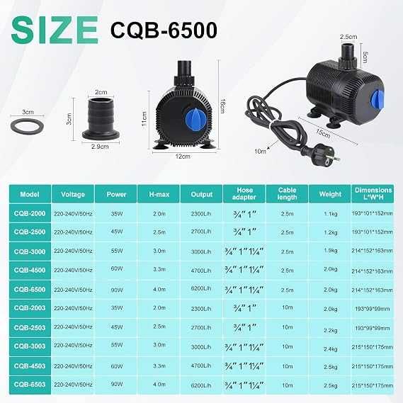 IAZ, Pompa pentru iaz cu filtru 6200L/h 90W submersibila EXLECO