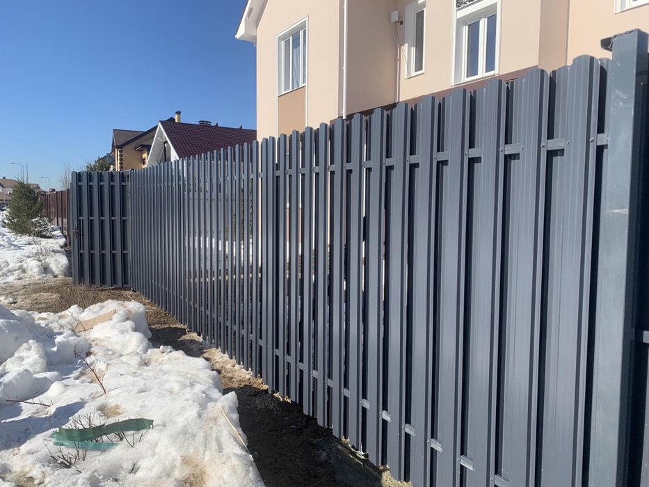 Штакетник материал забор металлический