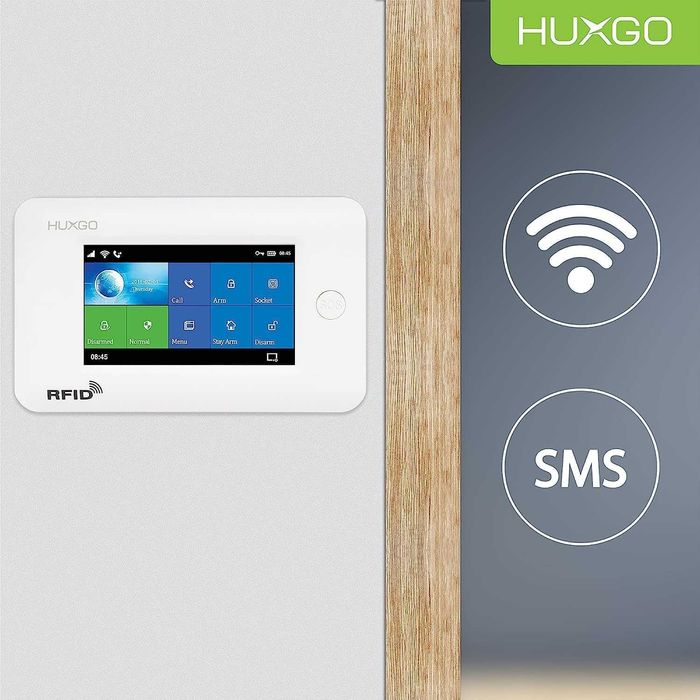 Set sistem alarmă wireless WiFi + GSM cu sirenă,senzori,Tuya,SMS