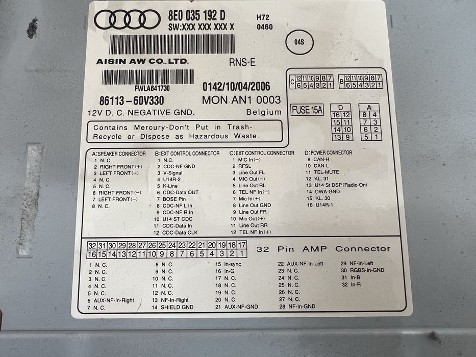 Audi navigation plus RNS