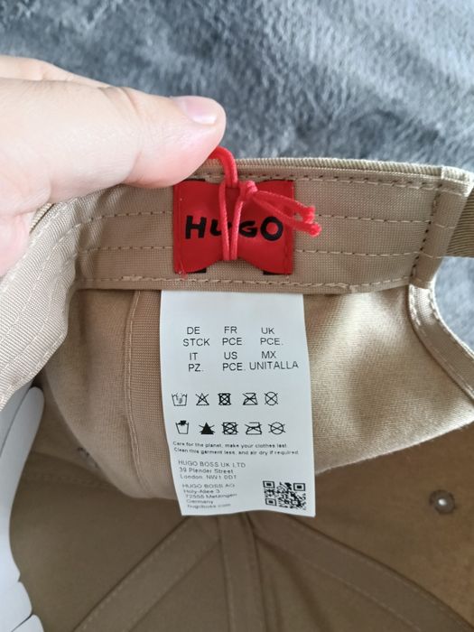 HUGO Jake-Me șapcă unisex maro cu logo metalic mic OS noua originala