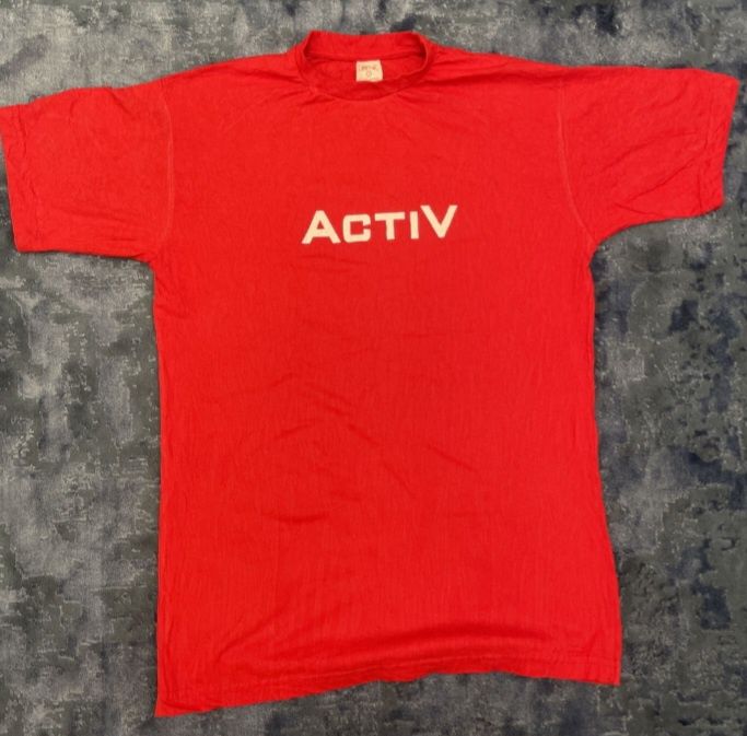Футболка актив красная