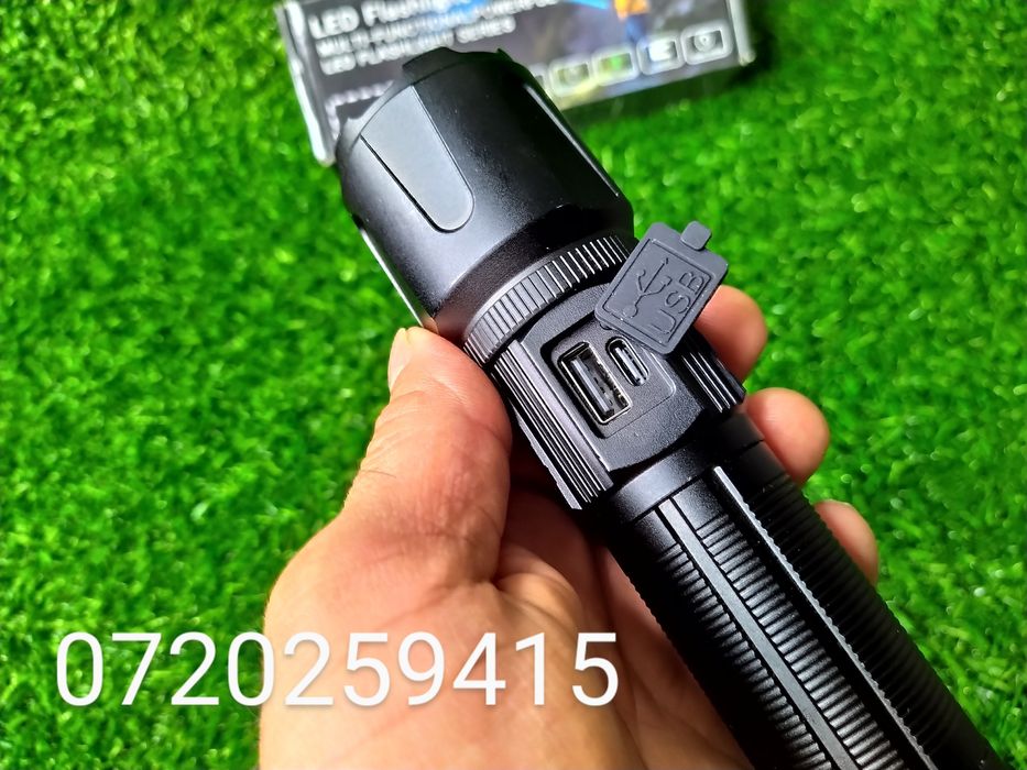Lanterna profesionala Laser LED, A57 Model Nou, Distanta 1300m, Afisaj