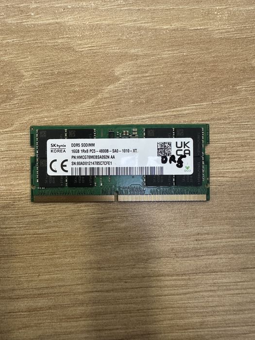 Memorie RAM 16GB DDR5 Laptop SODIMM \ iDroid
