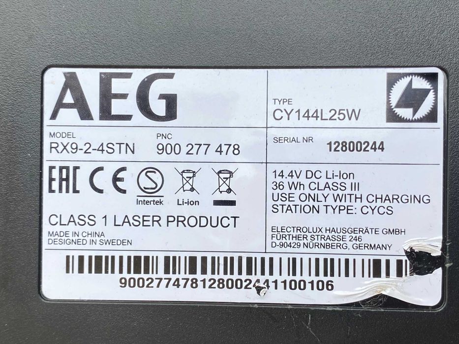 AEG RX9.2 - Робот прахосмукачка 3D Vision Technology