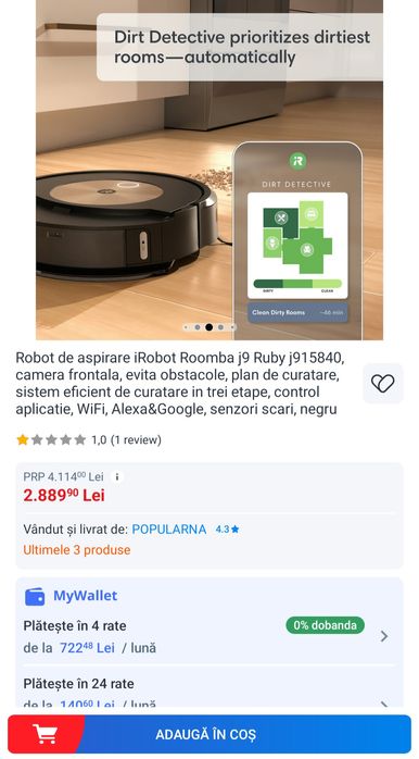 Aspirator Irobot Roomba J9