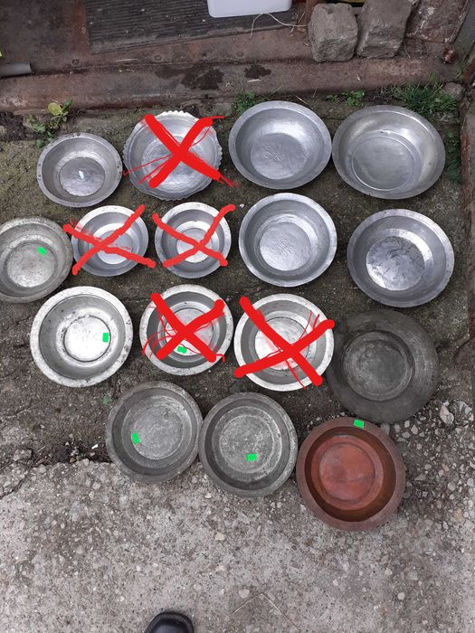 Сахани -медни чинии от края на 19 и началото на 20 век