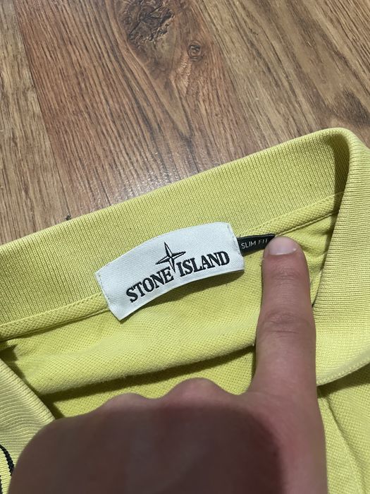 Stone island slim fit polo shirt