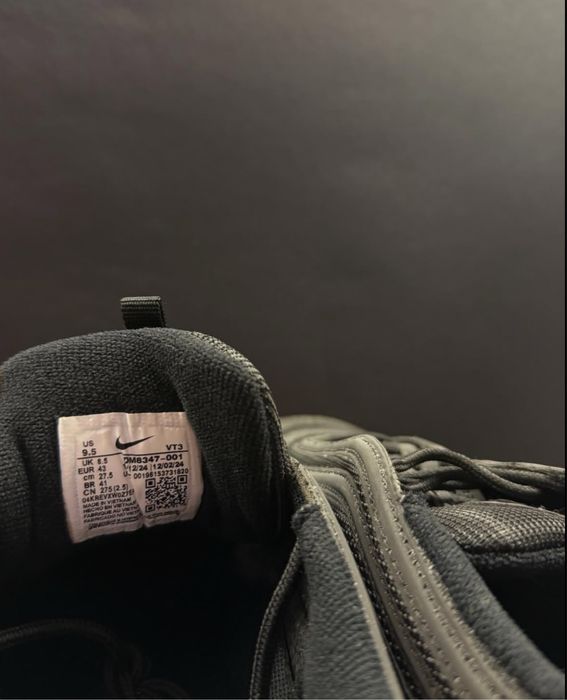 Nike Air Max 97 Black Metallic Silver 40,41,42,44,45,46