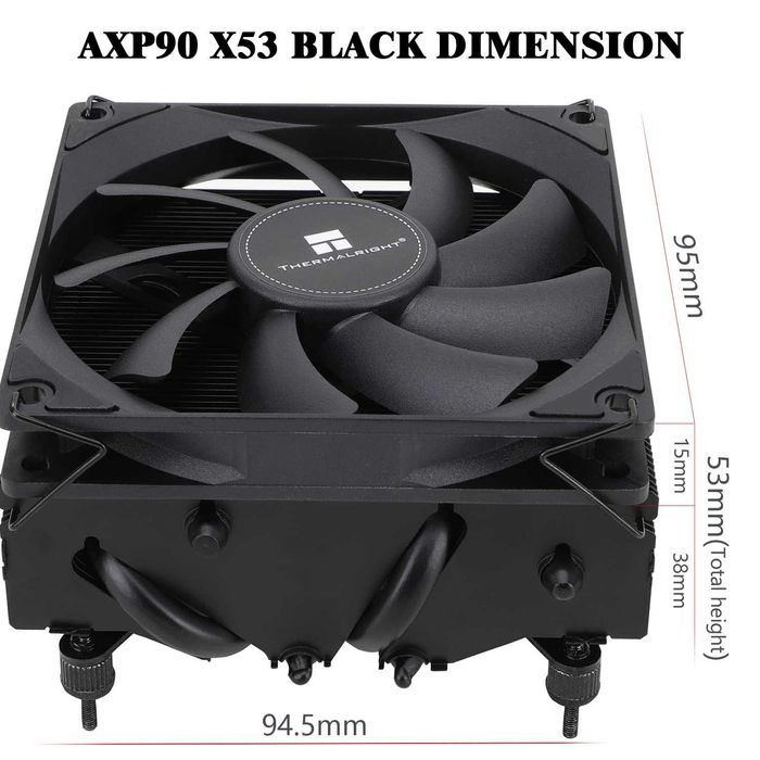 Cooler CPU Thermalright AXP90-X53 profil redus,PWM AGHP,AMD Intel