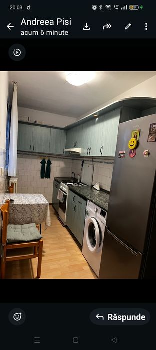 Inchiriez apartament cu 2 camere, in bl.C,vis-a-vis de Liceul Ortodox.