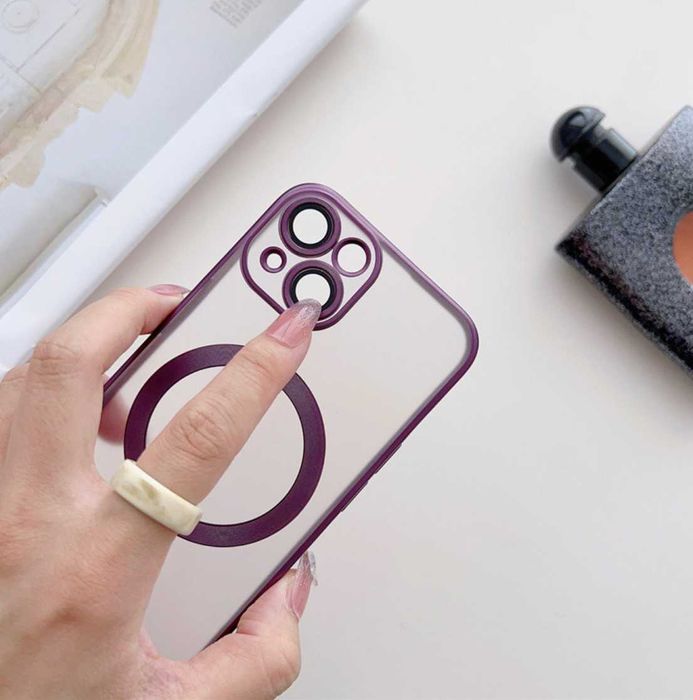 Husa Luxury MagSafe pentru iPhone 15 , 15 Pro , 15 Plus , 15 Pro Max